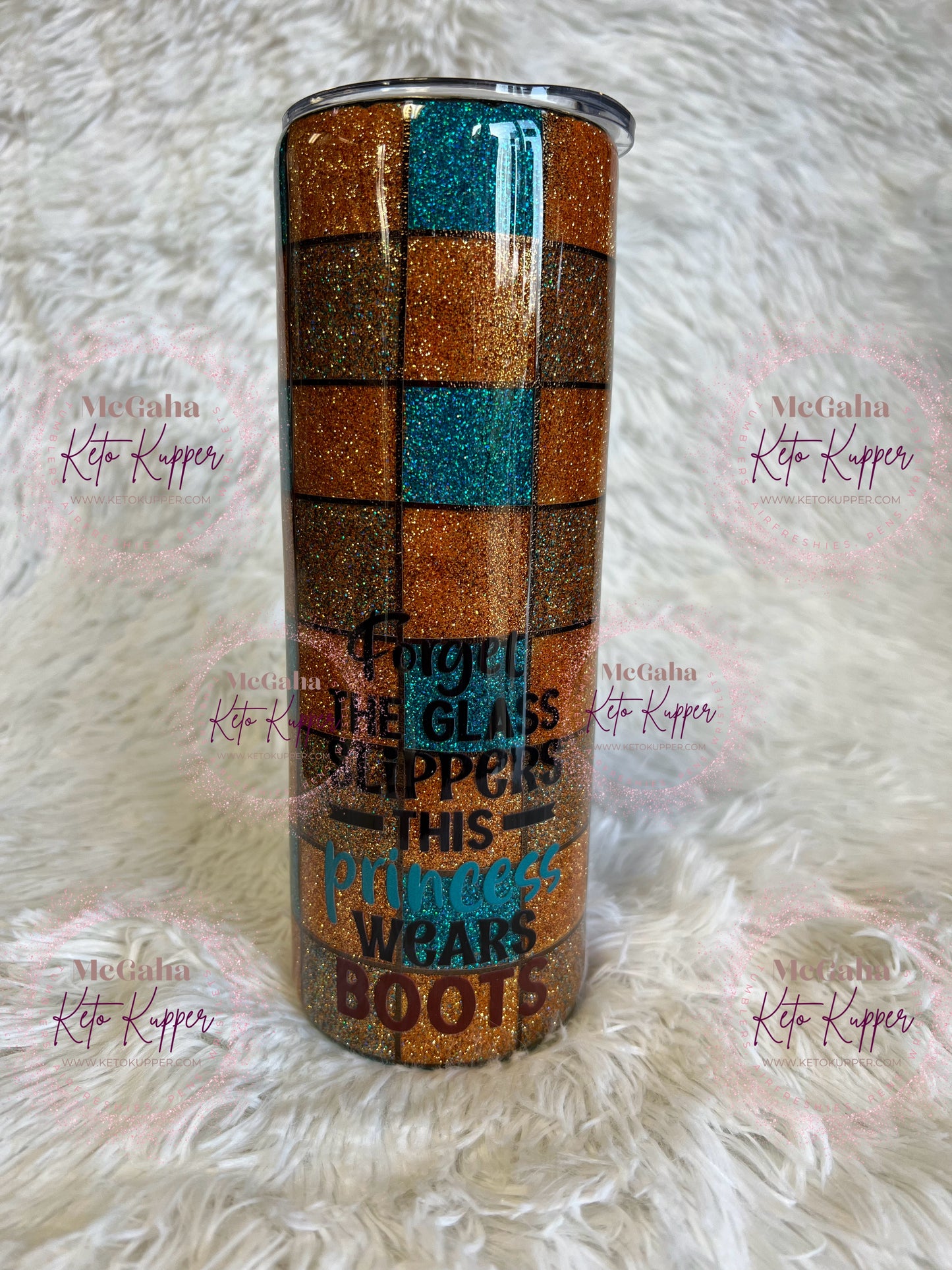 RTS 20oz Plaid Boots Tumbler