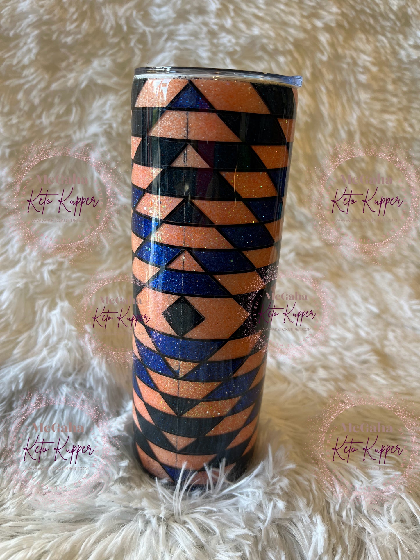 RTS 20oz Southwest Peach & Blue Tumbler