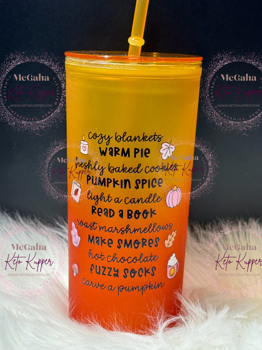 RTS 21oz Yellow & Orange Acrylic  Tumbler