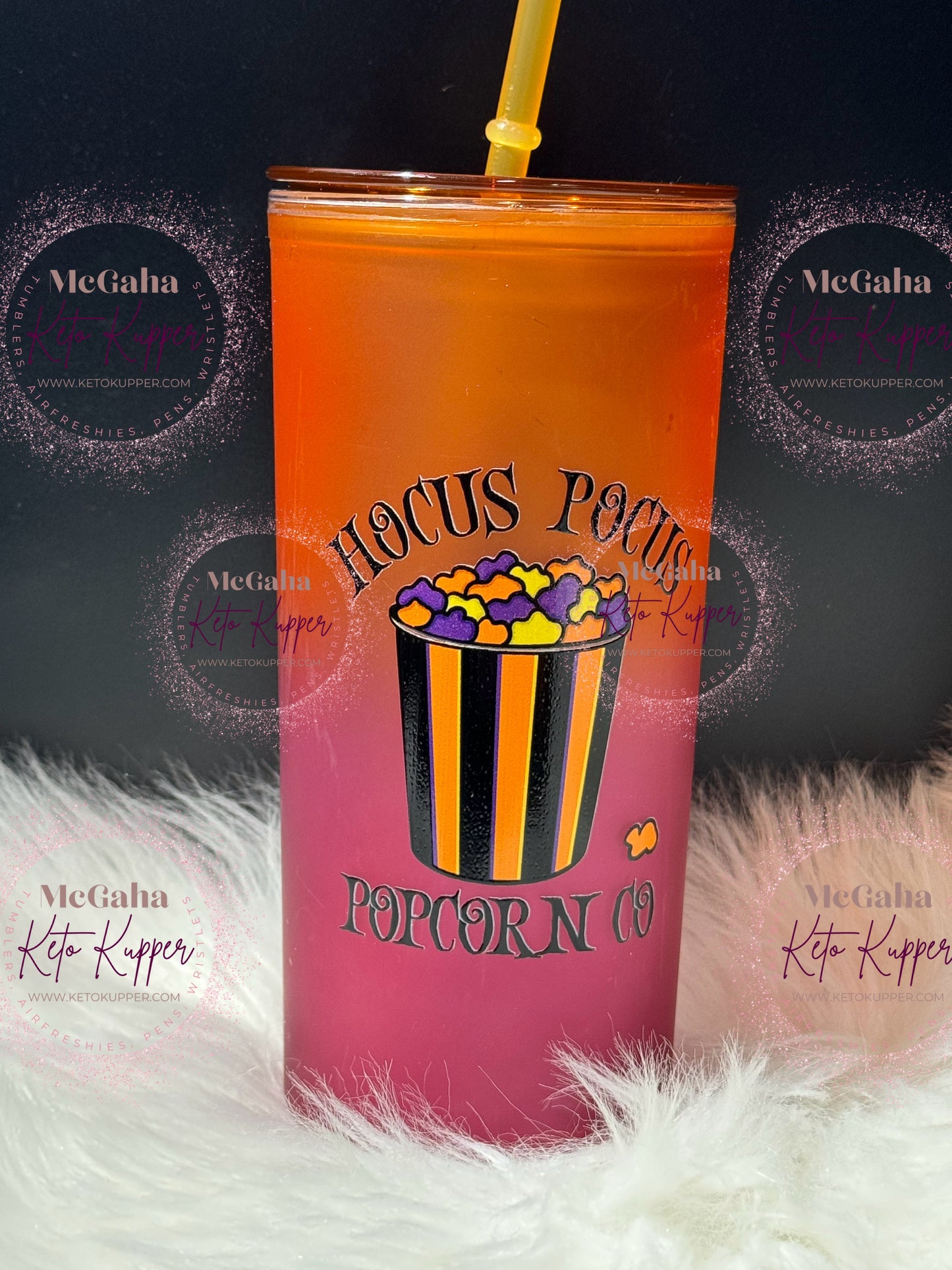 RTS 21oz Yellow & Orange Acrylic  Tumbler