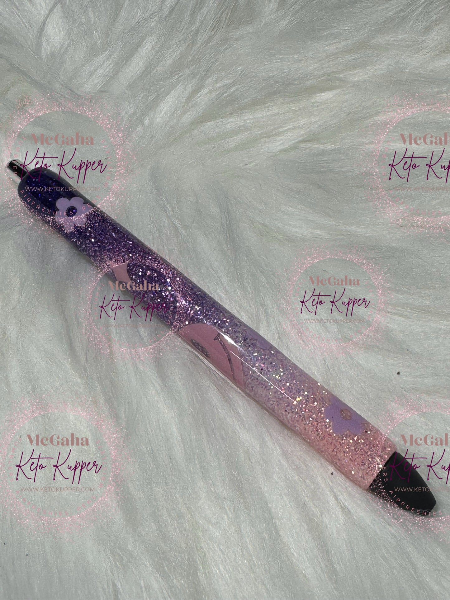 Pink and Purple Ombre Epoxy Pen