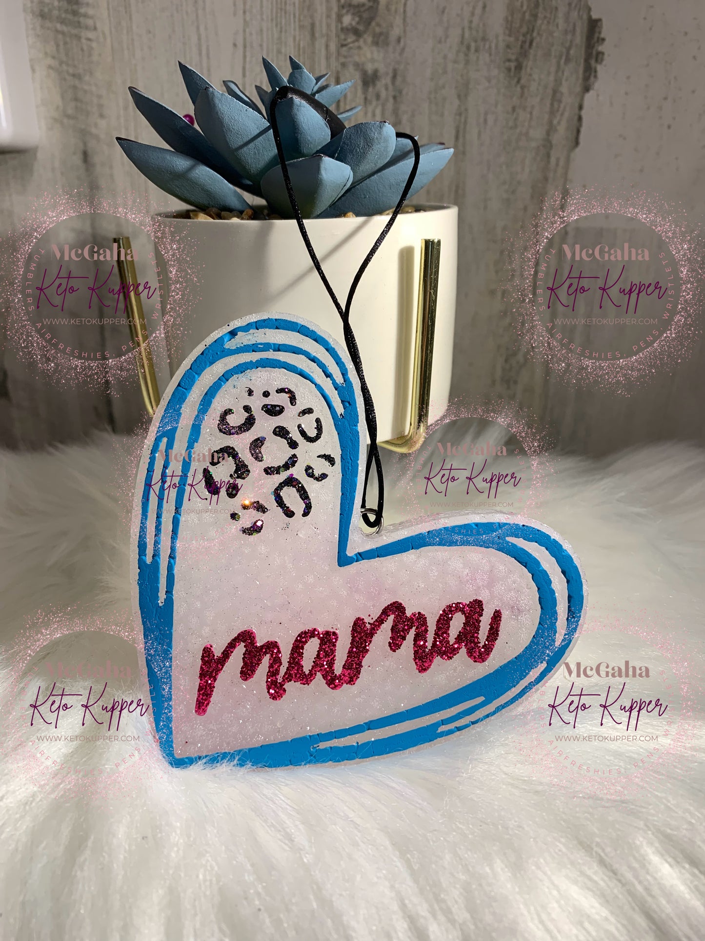 Heart with Mama Custom Freshie