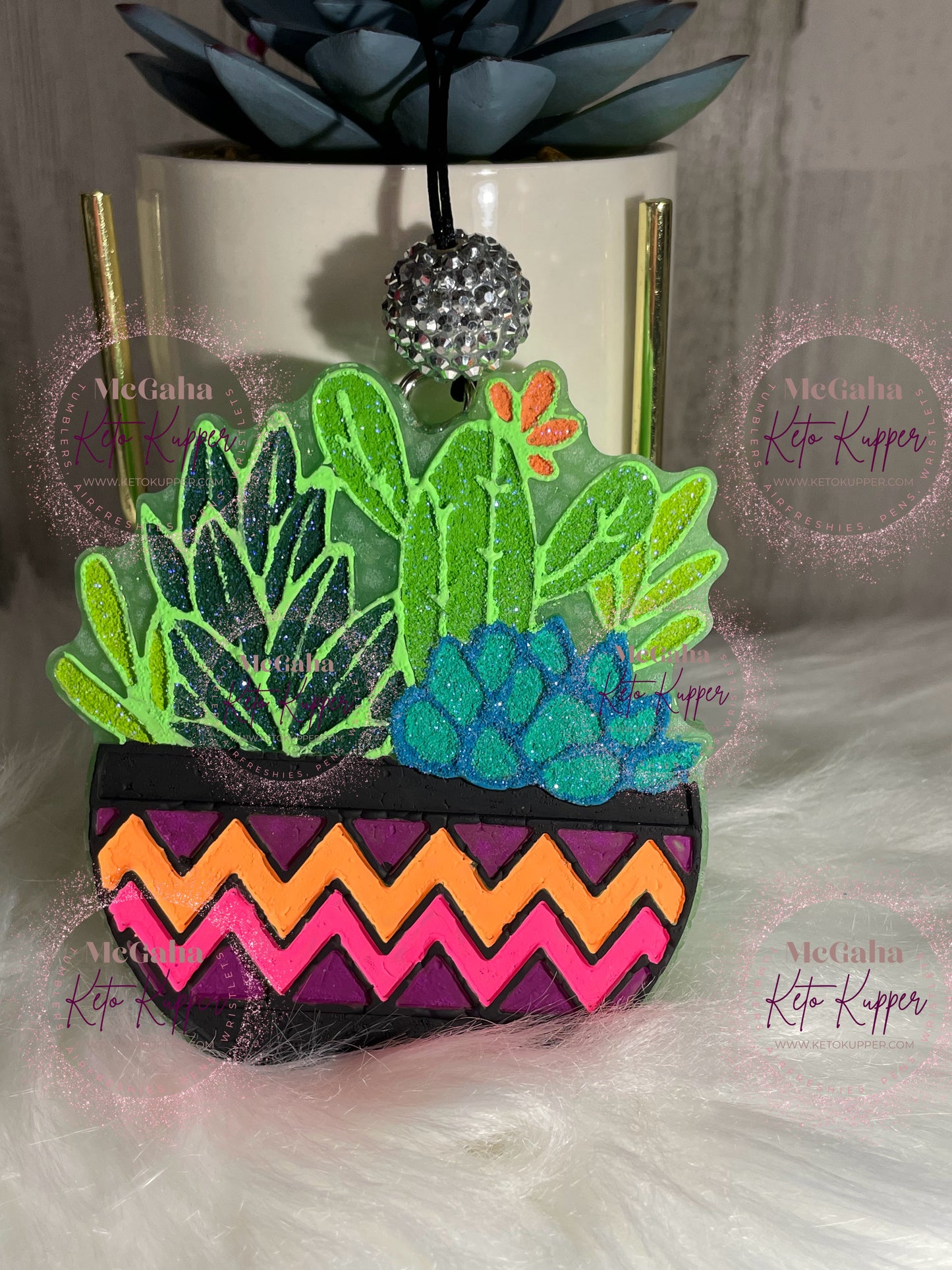 Cactus in Pot Custom Freshie