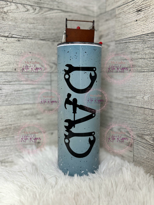 RTS 20 oz Skinny Straight Dad Tumbler with Custom Topper