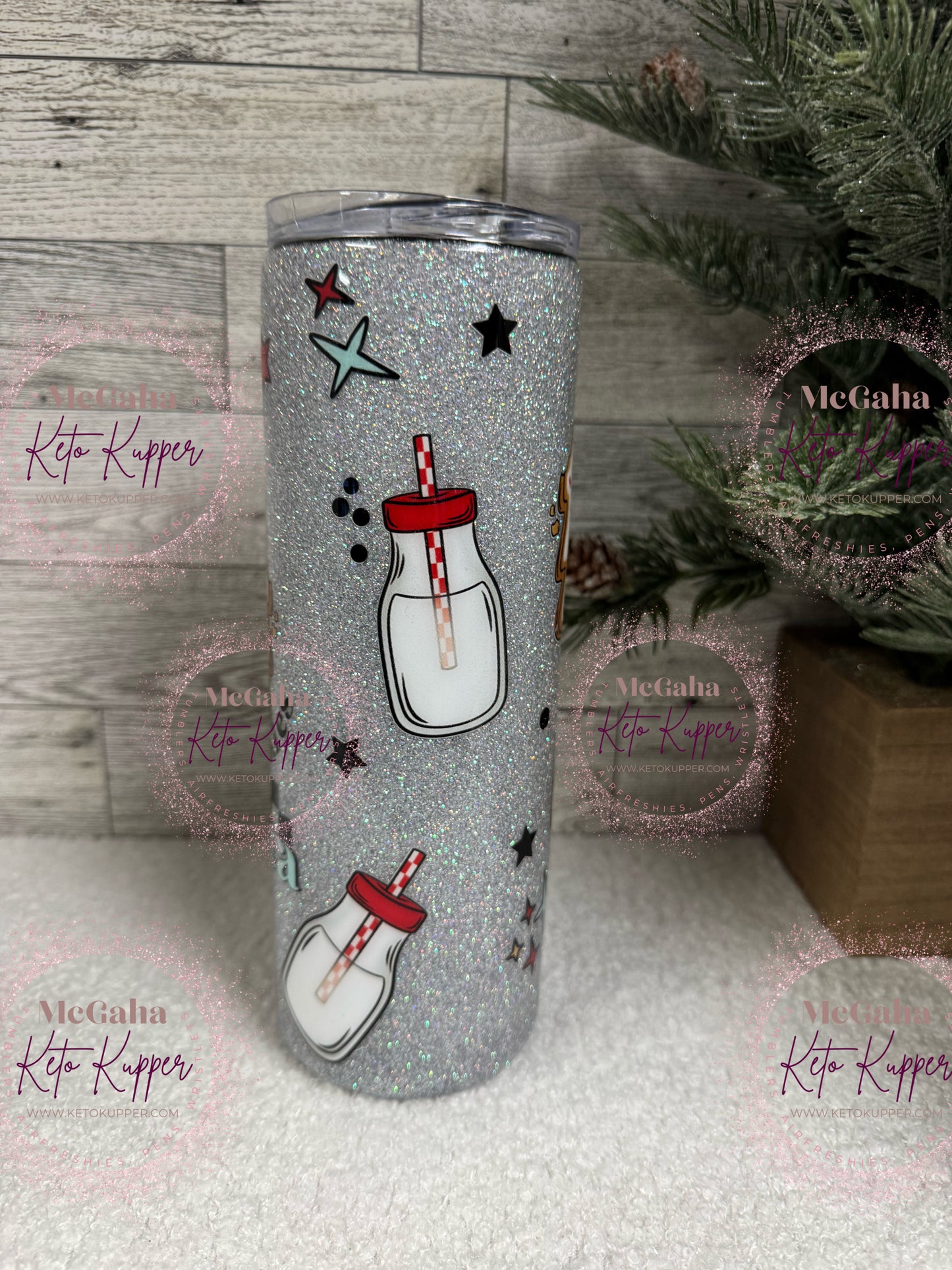 RTS 20oz Milk & Cookies for Santa Tumbler