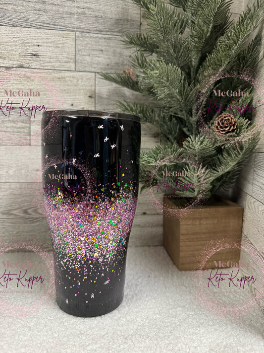 RTS 30oz Pink & Black Tumbler