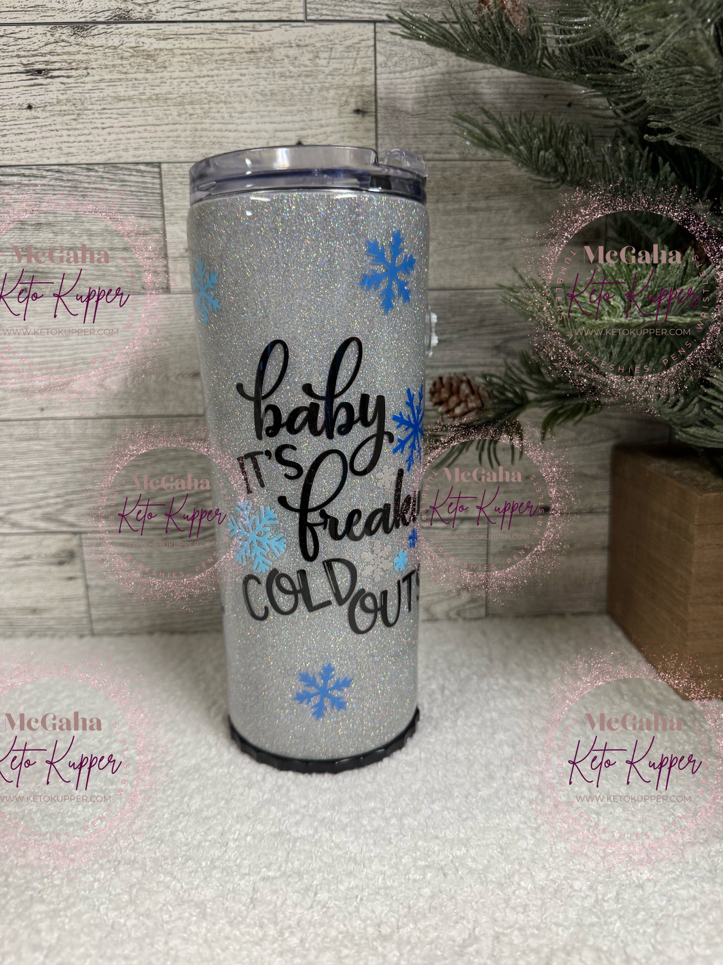 RTS 20oz Snowflake Tumbler