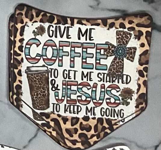 Wrangler Coffee and Jesus Pocket Freshie